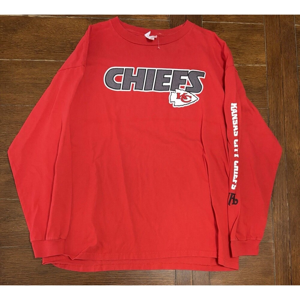 Vintage Kansas City Chiefs Men’s Size XL CSA Red Long sleeve Side Hits